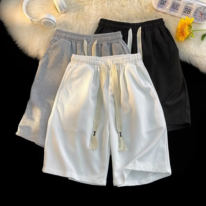 Quần Short Kaki Mỏng Dáng Rộng Phong Cách Đường Phố Mỹ Thời Trang Mùa Hè Cho Nam