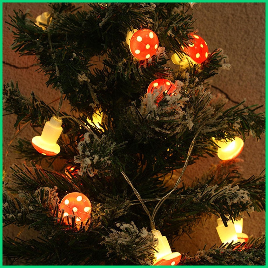 Dây Đèn LED Hình Nấm Trang Trí Sân Vườn / Tiệc Cưới / Giáng Sinh