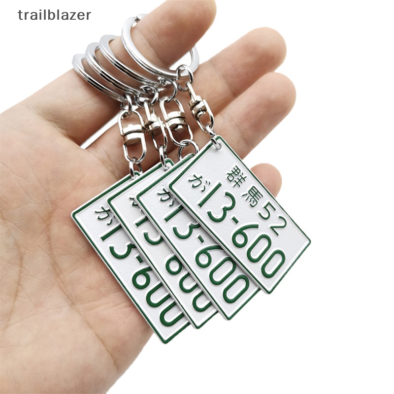 Móc Khóa Bằng Nhôm Hình Chữ Số Xe Hơi / Xe Máy Phong Cách Nhật Bản