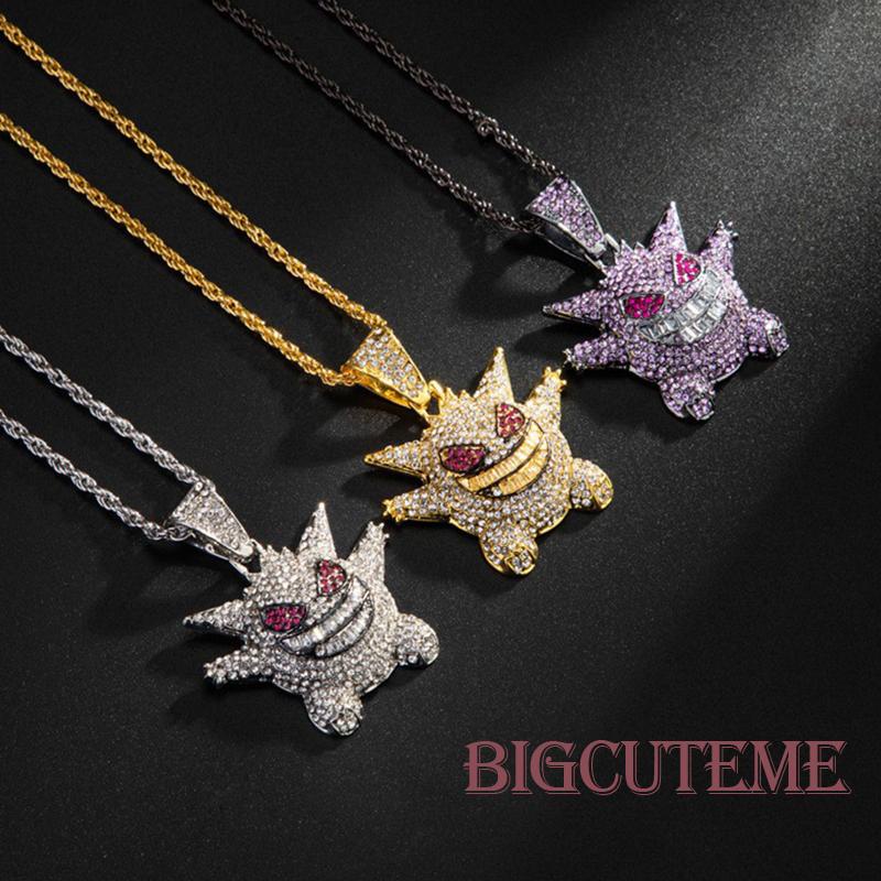 Vòng cổ Mạ Vàng Trắng Mặt Hình Pokemon Thời Trang Cho Nam Nữ