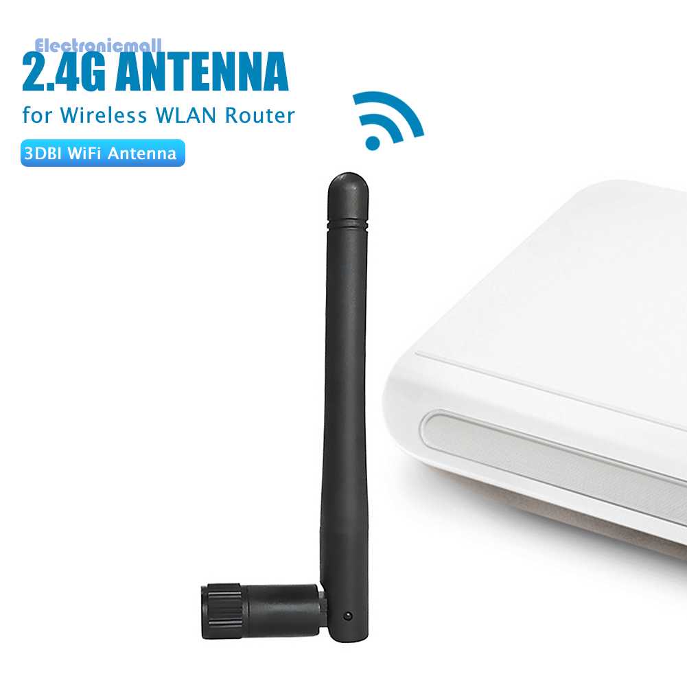 Điện Tử [ElectronicMall01.vn] #Ăng Ten WiFi Không Dây SMA 2.4 2.5 GHz