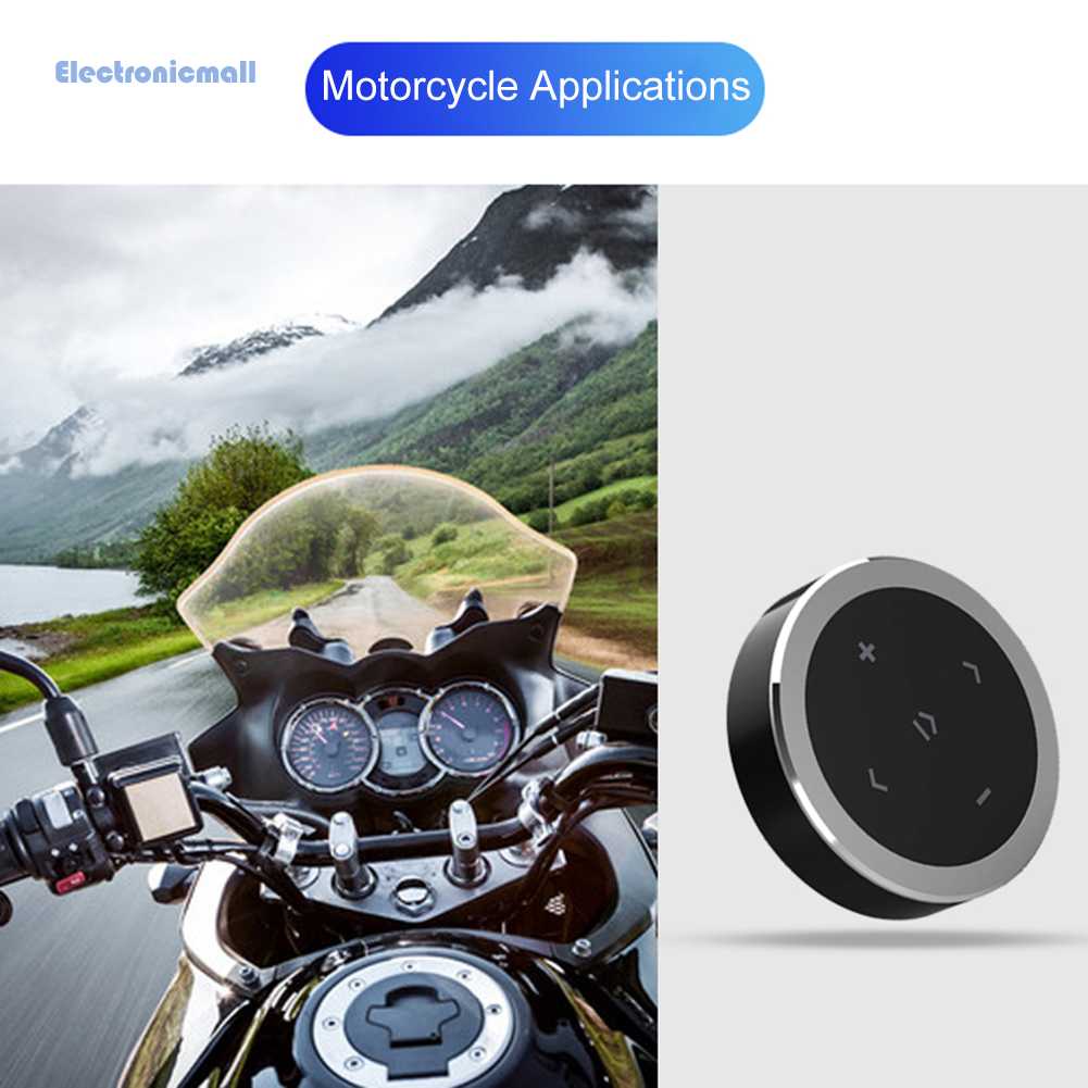 Thiết Bị Điều Khiển Vô Lăng Xe Hơi / Xe Máy Không Dây Bluetooth 4.0 Media Mall01.vn