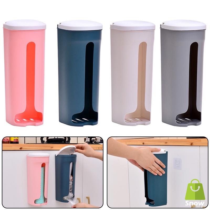 Hộp nhựa đựng túi rác treo tường tiện dụng dễ thương