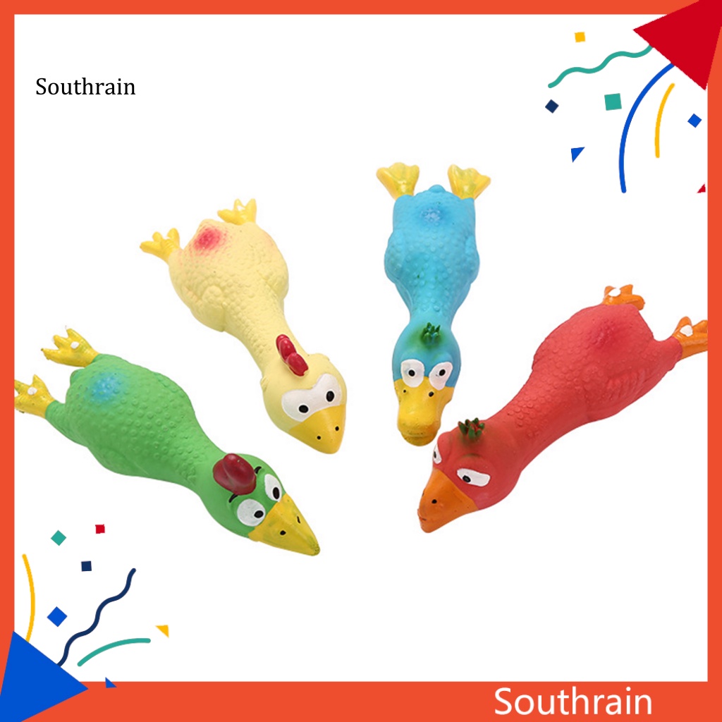 Đồ Chơi Nhai Hình Gà Con Hoạt Hình Có Tiếng Kêu Vui Nhộn Cho Thú Cưng