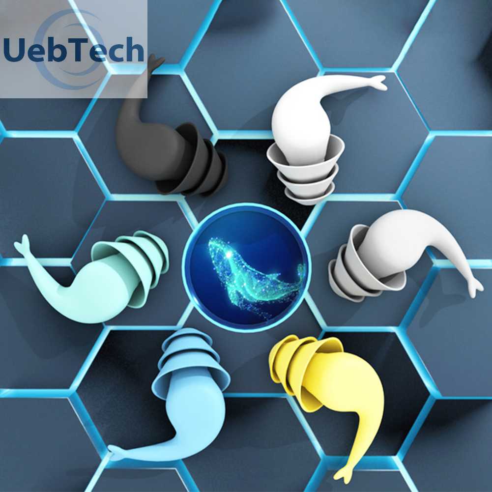 Nút Bịt Tai 3 Lớp Bằng Silicone Nhỏ Gọn Dùng Khi Đi Bơi