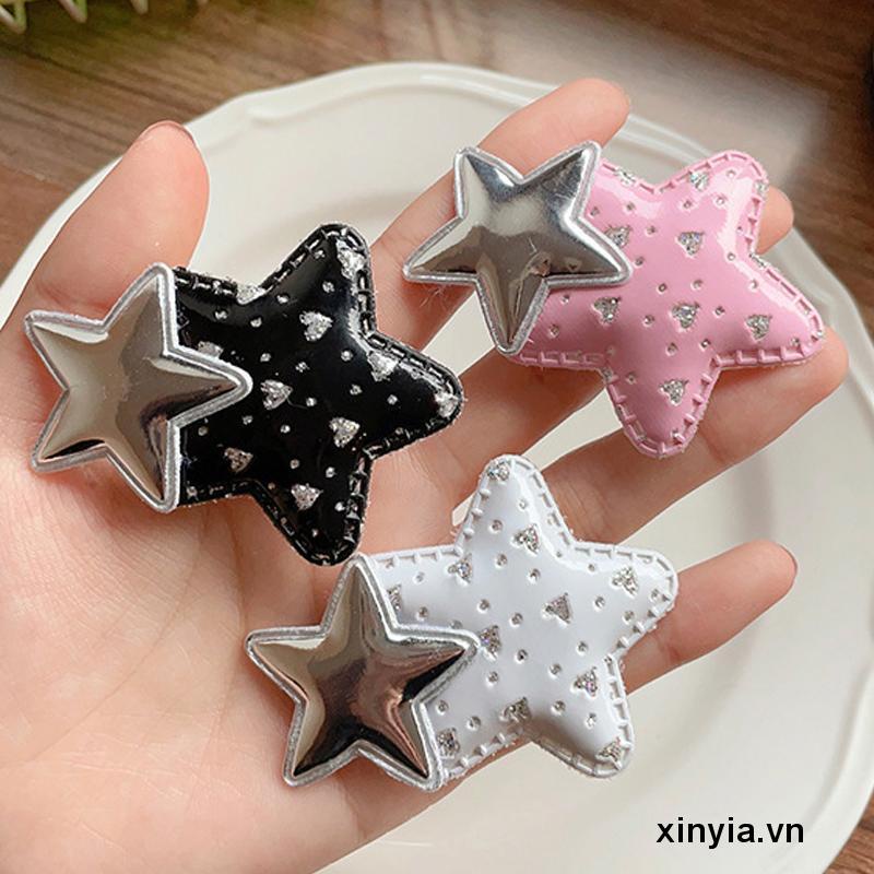 Kẹp TóC HìNh Ngôi Sao / TráI Tim NhiềU MàU Dễ Thương
