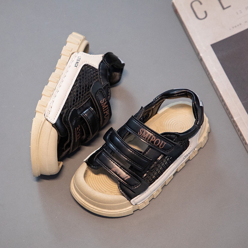 [Good Things Khuyến Mãi] Giày Sandal Hở Ngón Đế Mềm Thoải Mái Mùa Hè Cỡ Vừa Lớn Cho Bé Trai