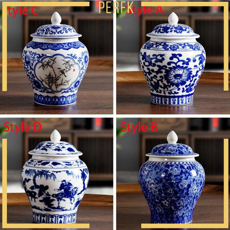 Lọ Gốm Đựng Gừng / Gừng Trung Hoa Để Bàn Trang Trí Nhà / Văn Phòng