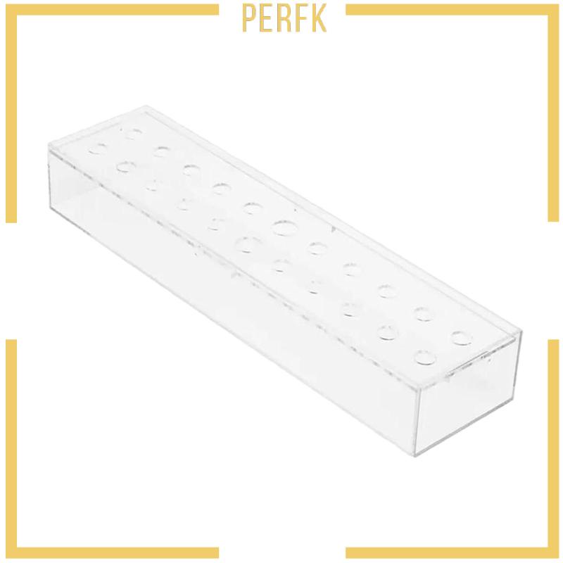 Lọ Hoa Bằng Acrylic Trong Suốt Hình Chữ Nhật Có Lỗ Không Có Đèn