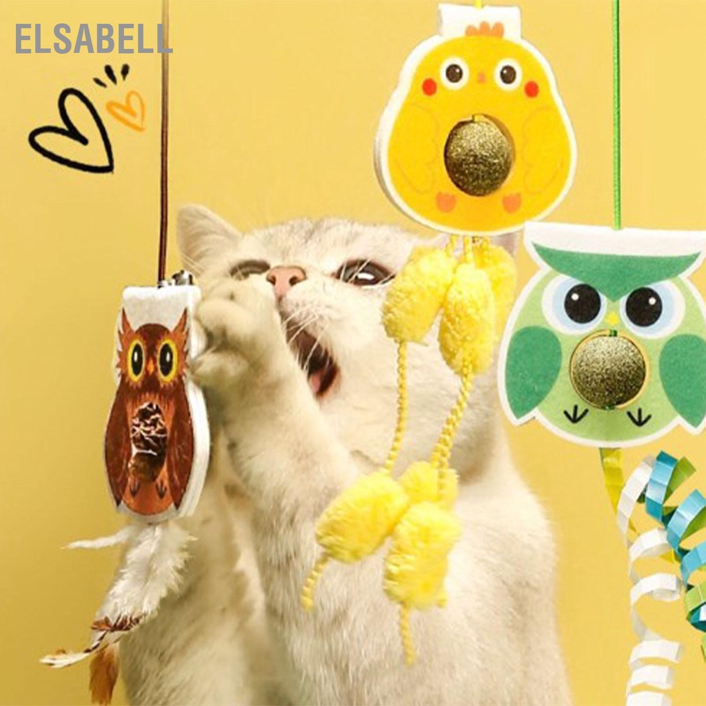 Elsabell. Đồ chơi cho mèo gắn tường,Đồ chơi dây treo cho mèo giảm nhàm chán