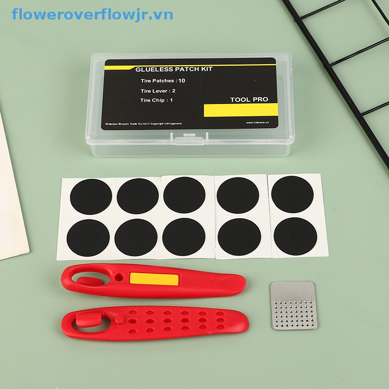 Set 10 Miếng Vá Lốp Xe Đạp Không Keo Tiện Lợi