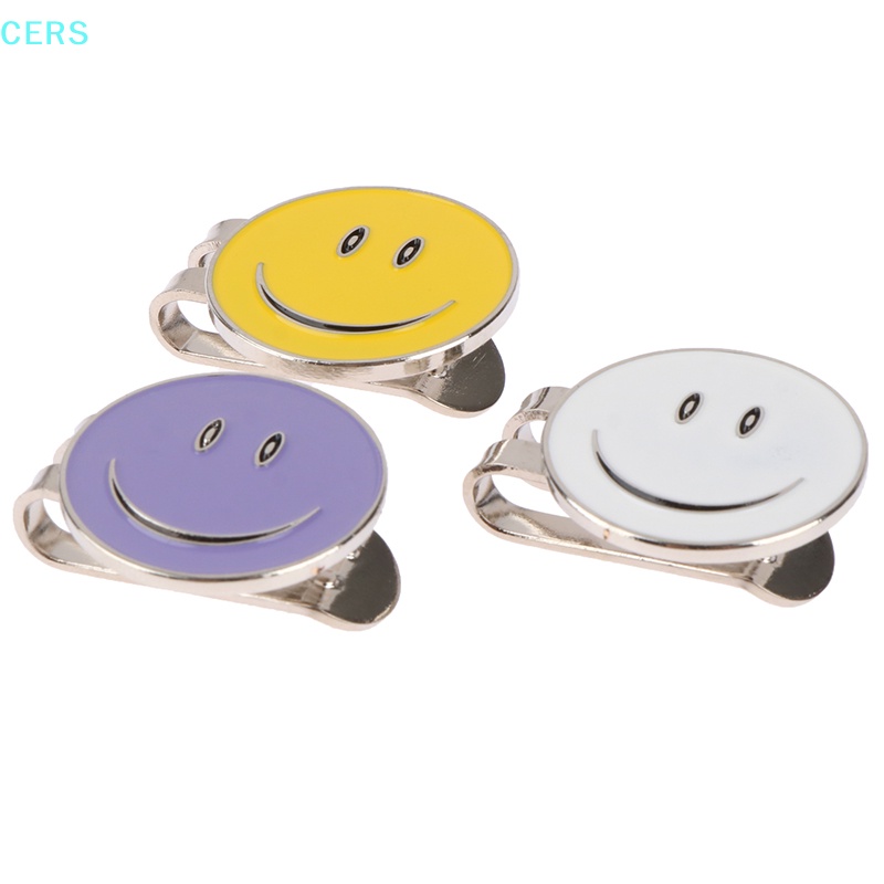 1 Phụ Kiện Đánh Dấu Bóng Golf Từ Tính Bằng Hợp Kim Hình Mặt Cười RS