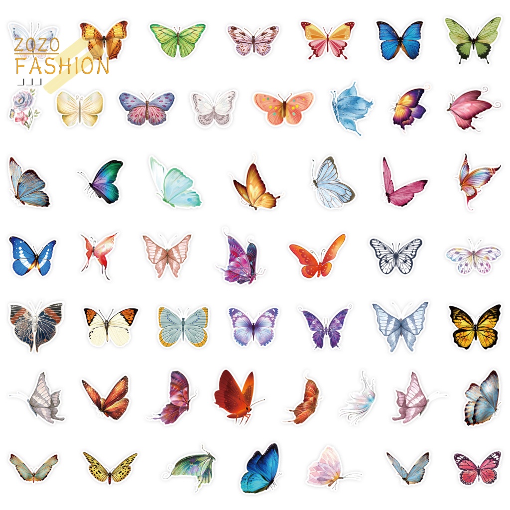 Bộ 50 Miếng Dán Trang Trí Ván Trượt / Điện Thoại Bằng PVC DIY