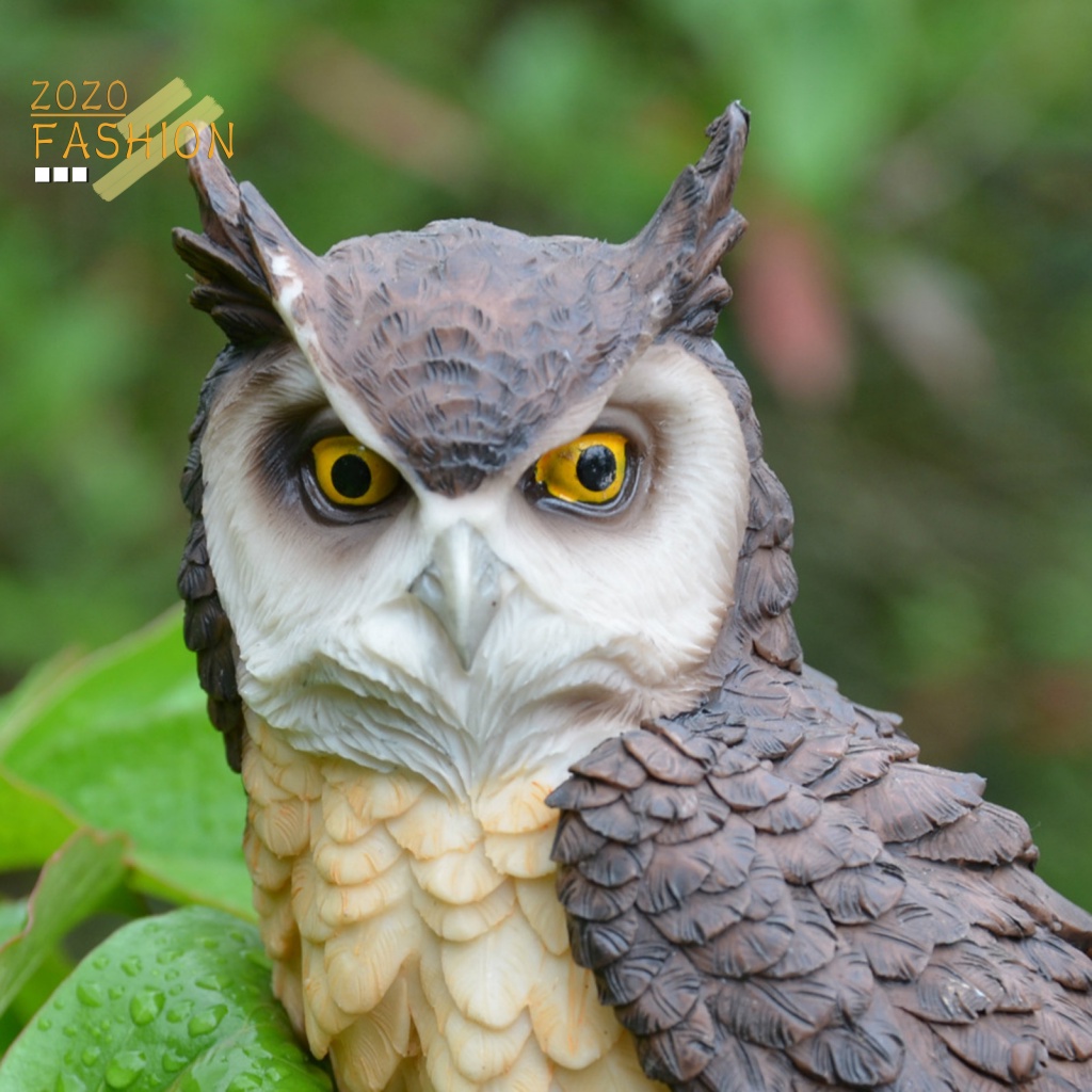 Mô Hình Bù Nhìn Cú Mèo Đáng Yêu Dùng Trang Trí Trong Nhà Và Ngoài Trời