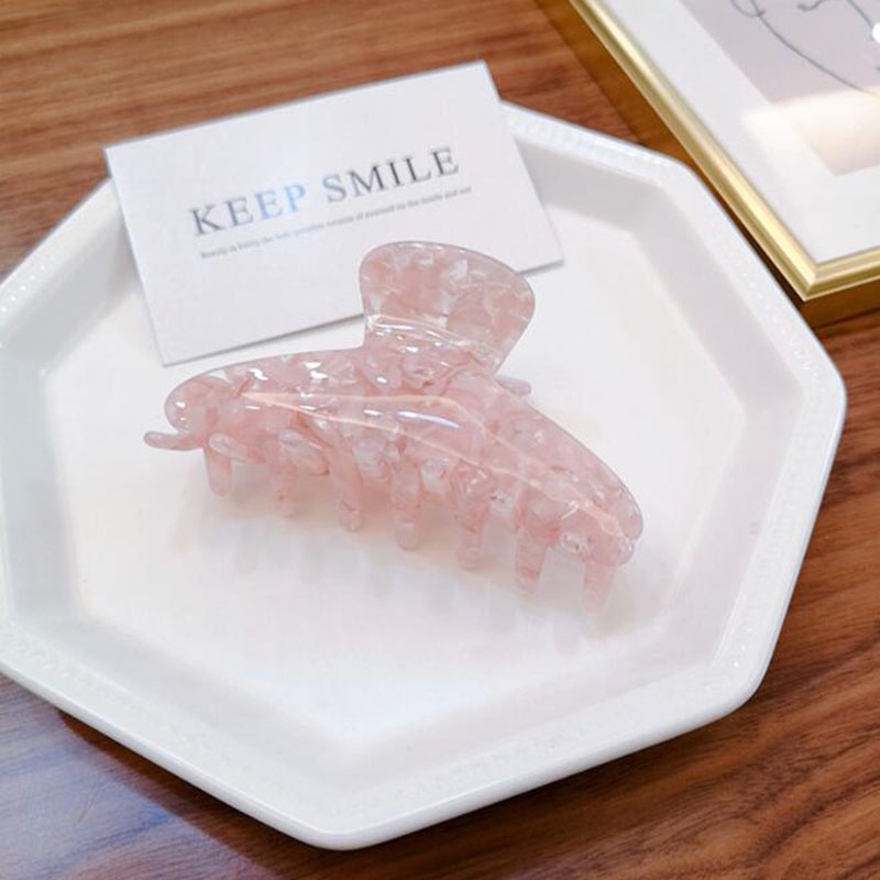 Kẹp Tóc Càng Cua In Họa Tiết Da Báo Bằng Acrylic Cho Nữ