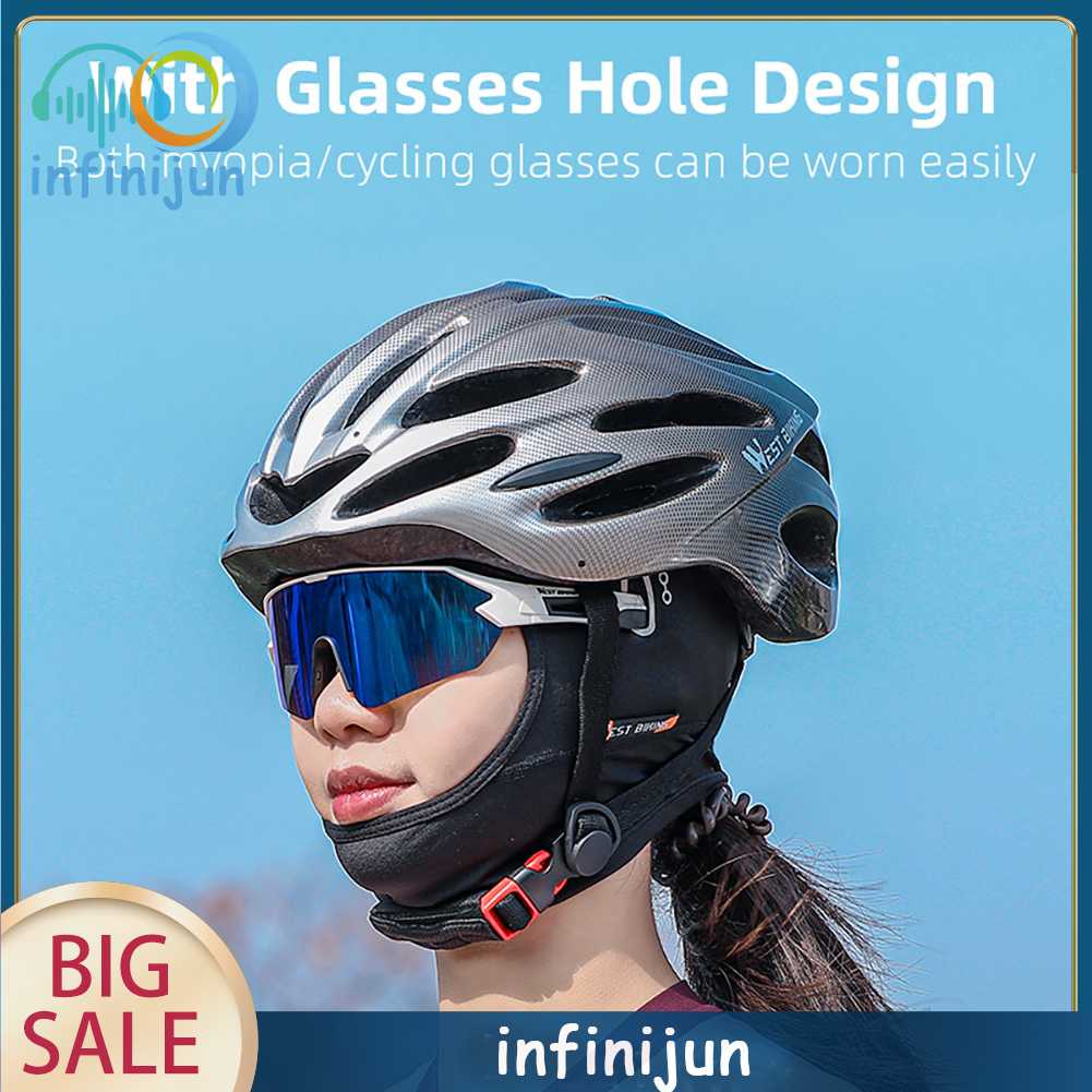 West Mũ Đi Xe Đạp Bằng Lụa Lạnh Balaclava UV Bảo Vệ Bánh Răng Làm Mát