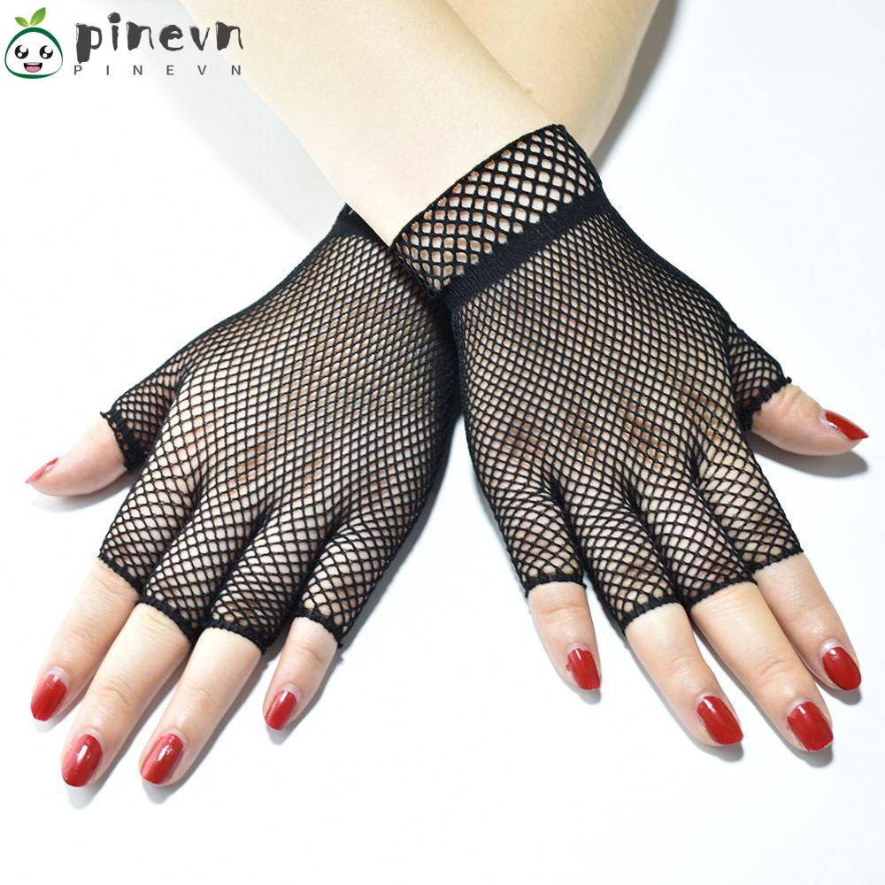 Găng Tay Lưới Hở Ngón Thời Trang Nam Nữ