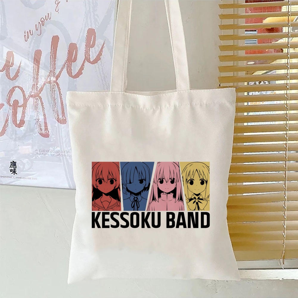 Bocchi Túi Xách tote In Họa Tiết anime the rock gotou hitori Cho Nữ