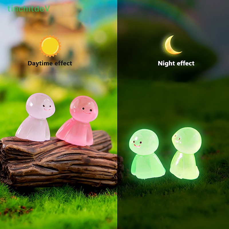 [TinchitdeV] Set 1 / 5 Búp Bê Resin Dạ Quang Treo Bảng Điều Khiển Xe Hơi [Mới]