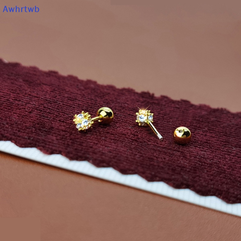 1 Đôi Bông Tai Đính Đá Zircon Thời Trang Dành Cho Nữ Mới