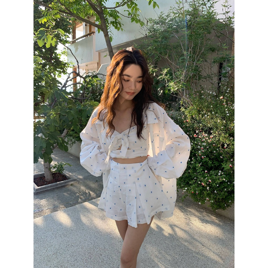 Áo Sơ Mi Mỏng Tay Dài Màu Trơn Thời Trang Xuân Hè 2023 Dành Cho Nữ Y2K