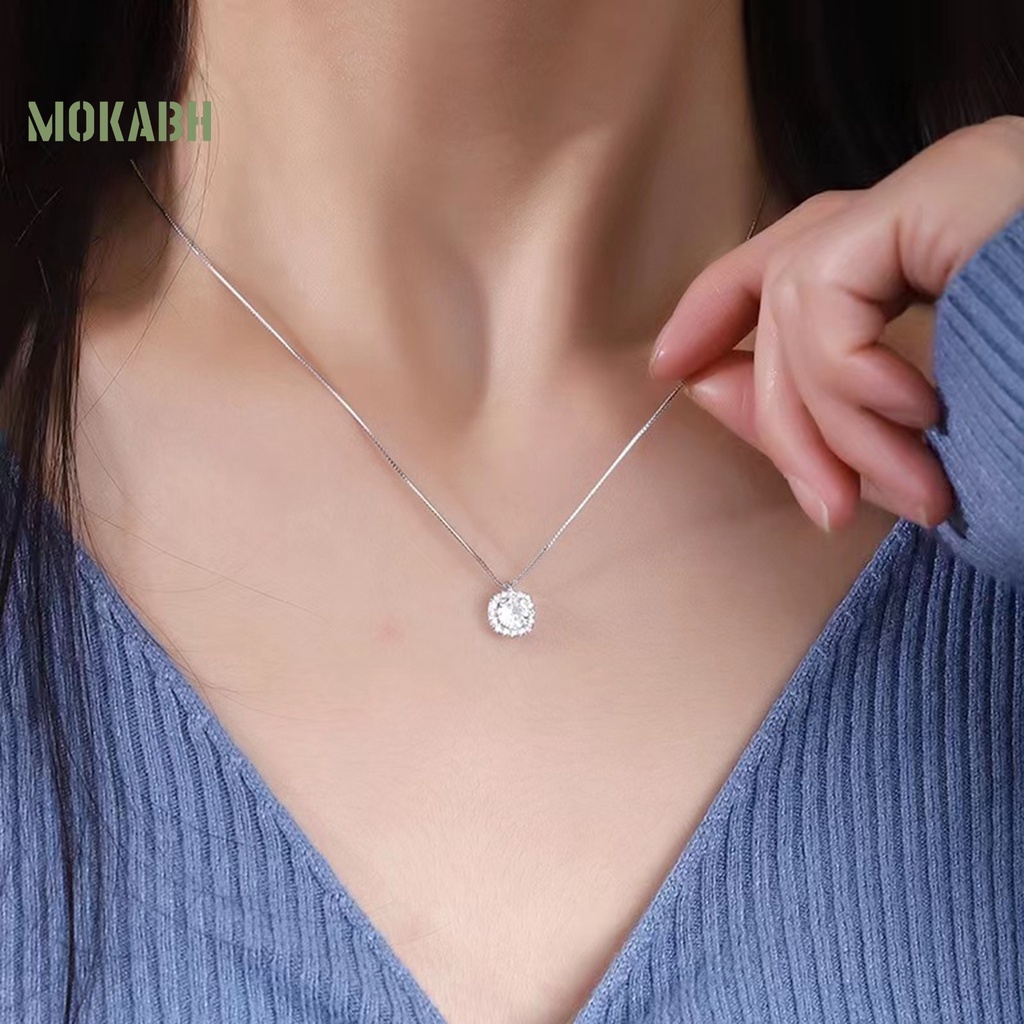 Vòng cổ Mặt Vuông Đính Đá Sang Trọng Cho Nữ