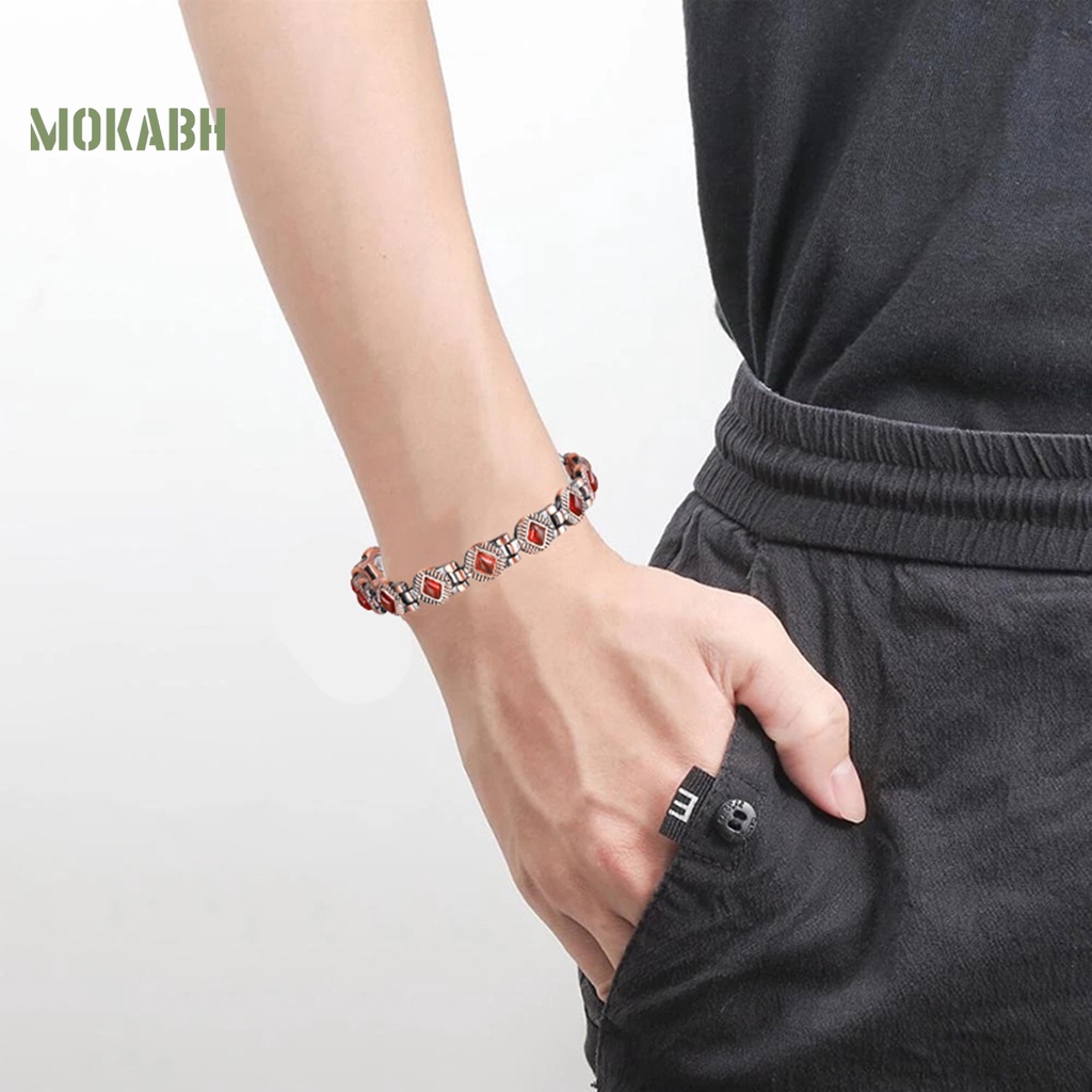 [Mới] Vòng Tay Yoga Phong Cách Retro Hình Thoi Mạ Điện Trang Trí Điều Chỉnh Được Trang Trí Liệu Pháp Sức Khỏe