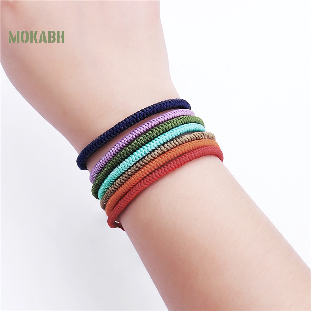 Vòng Tay Dây Bện Màu Sắc Thời Trang Cho Nam Nữ