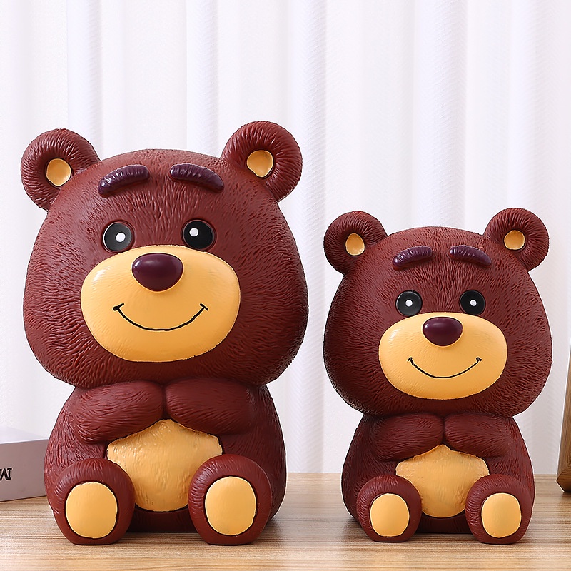 Ống Heo Tiết Kiệm Tiền Hình Aladdin / Dâu Tây / Gấu Hoạt Hình Đáng Yêu Cho Bé