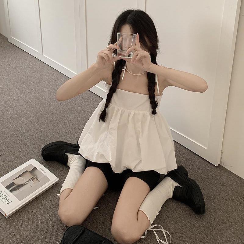 Cozok Áo Sát Nách Dáng Rộng Màu Sắc Ngọt Ngào Quyến Rũ Cho Nữ