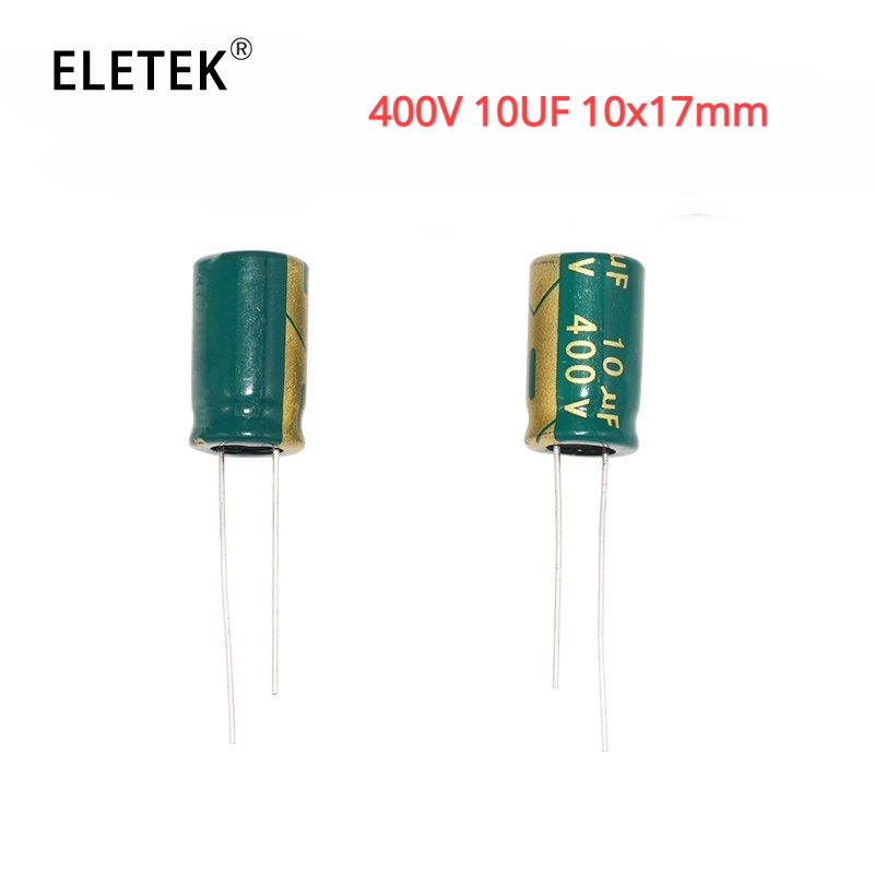 Set 10 Tụ Điện Nhôm 400V 10UF 15UF 10x17mm Chuyên Dụng