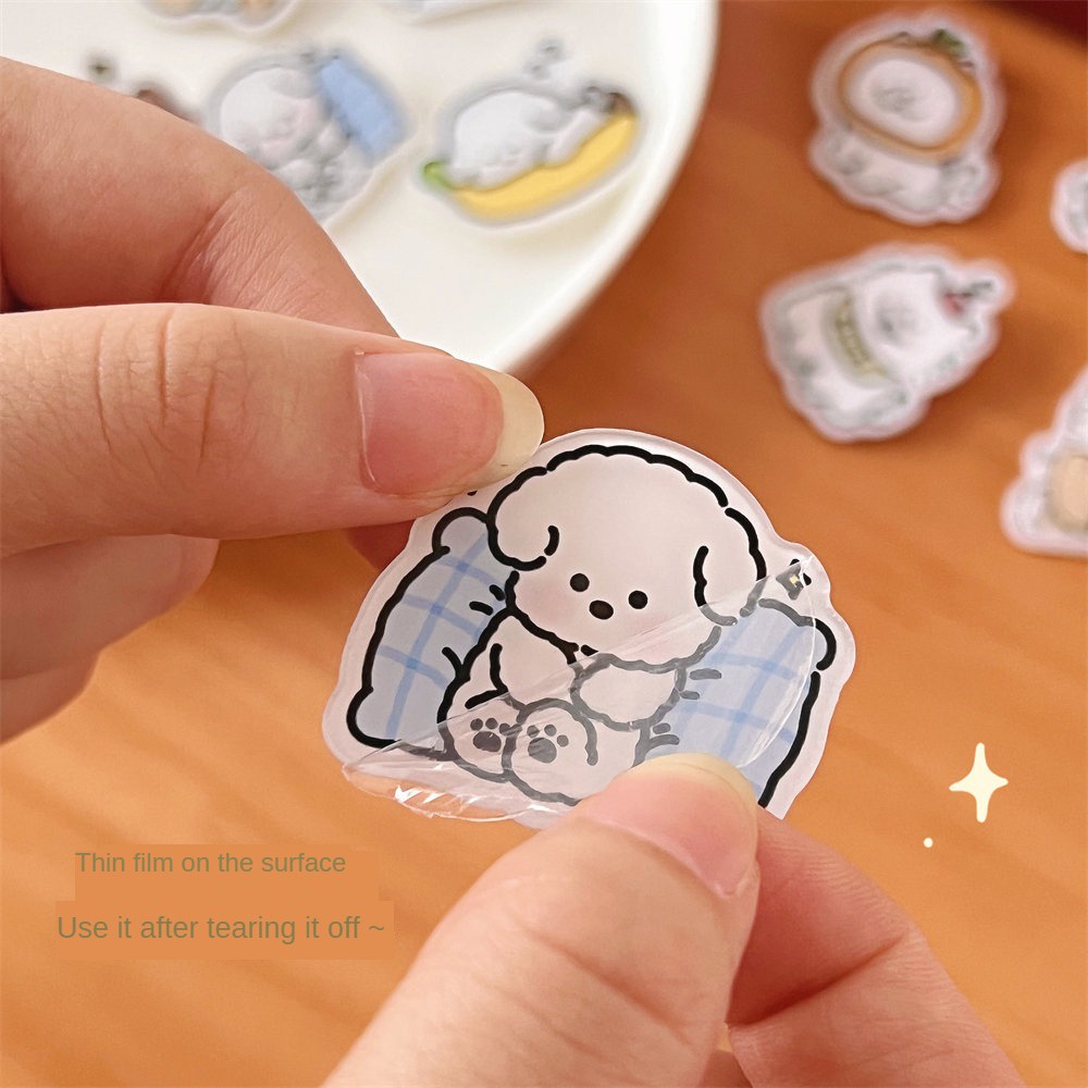 Ghim Cài Áo Bằng Acrylic Hình Cún Hoạt Hình Dễ Thương