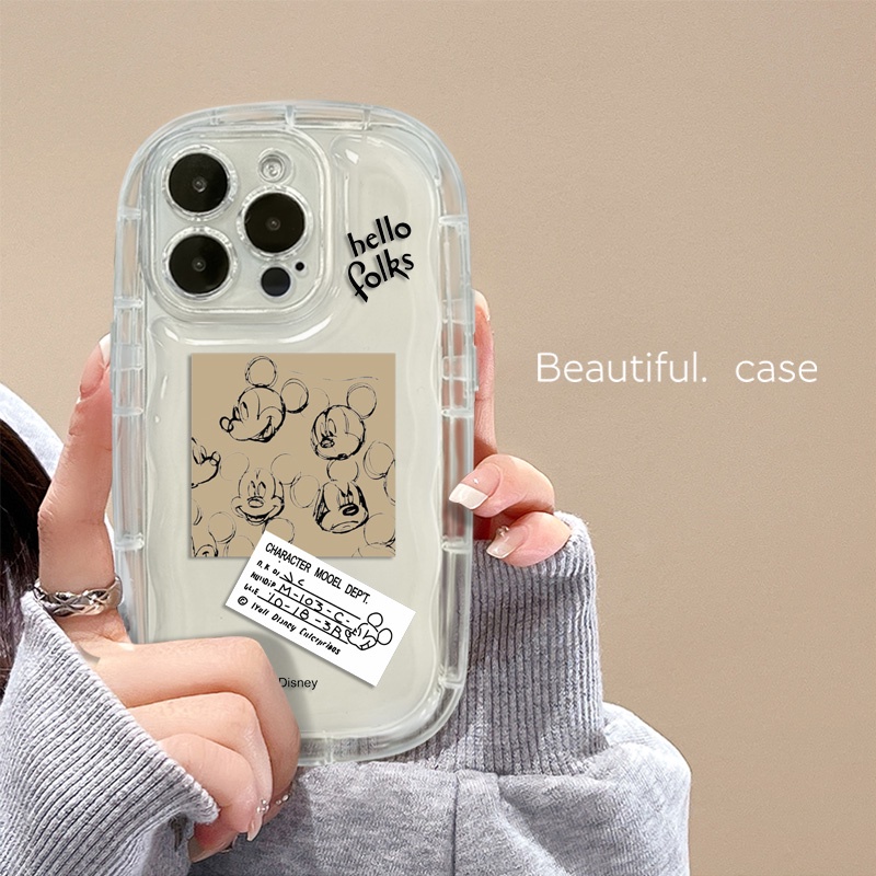 Ốp Điện Thoại Silicon TPU Mềm Trong Suốt Chống Sốc In Hình Chuột Dễ Thương Cho IPhone 13 11 14 12 Pro XS Max X XR 7 + 8 Plus