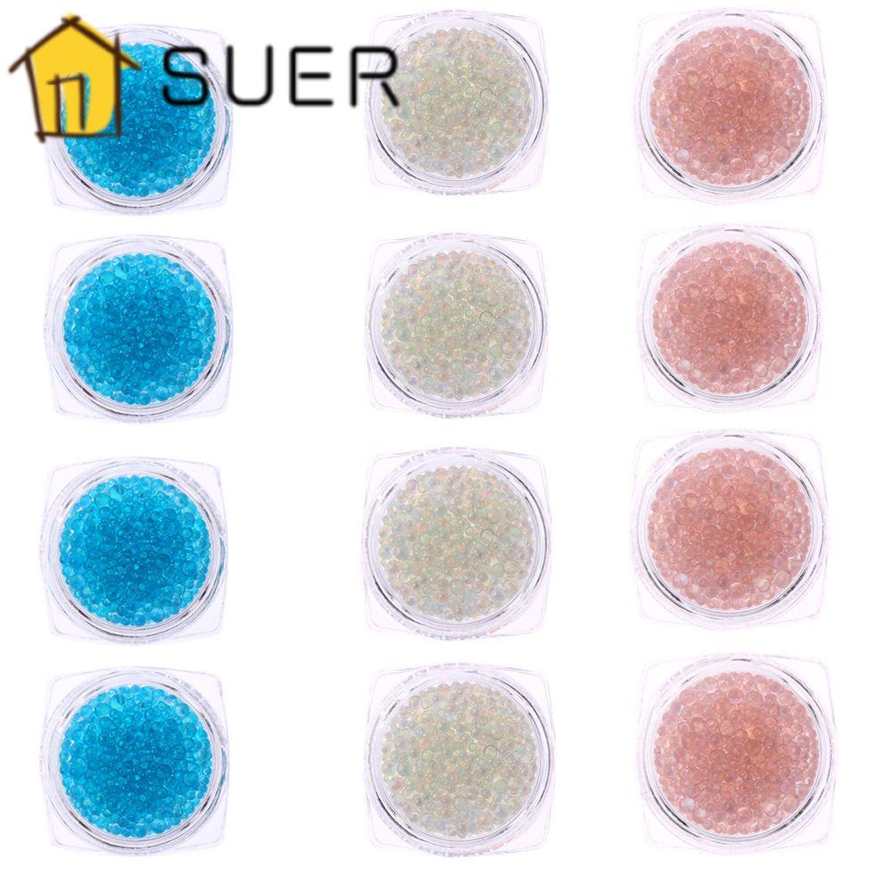 Set 2 Hộp Hạt Nhựa Bong Bóng Trang Trí Móng Tay Diy