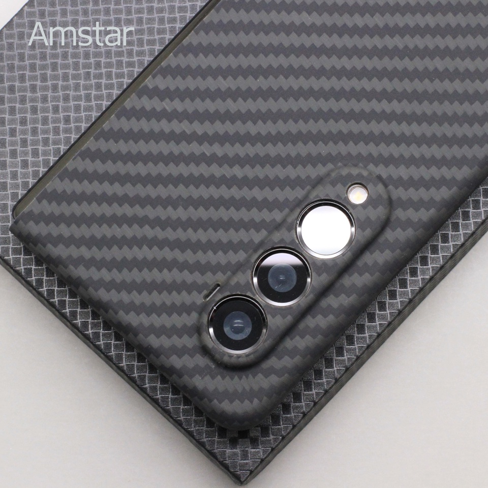 Ốp Điện Thoại Bằng Sợi Carbon Siêu Mỏng Có Thể Gấp 3 Khúc Cho Samsung Galaxy Z Fold 3 5G