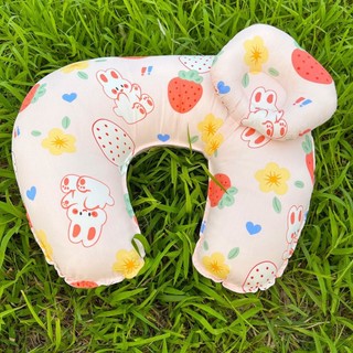 Gối cho con bú chữ C, gối đa năng kèm gối đầu cho bé tiện dụng Mát Mát Mask