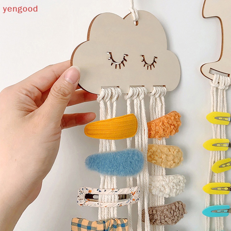 (YGD) Giá Đỡ Kẹp Tóc / Kẹp Tóc Hình Đám Mây Phong Cách Bắc Âu Cho Bé Gái