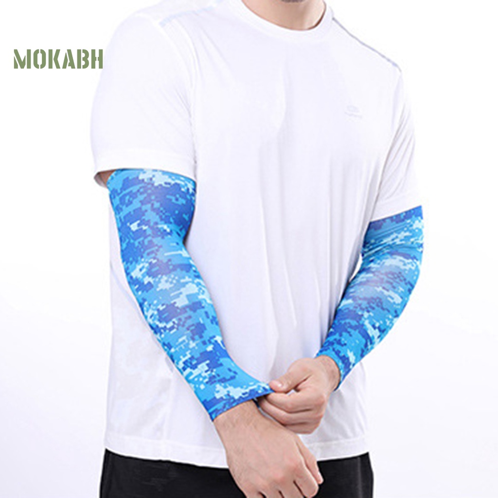 2 Găng Cánh Tay Co Dãn Chống Tia UV Khi Đạp Xe / Câu Cá