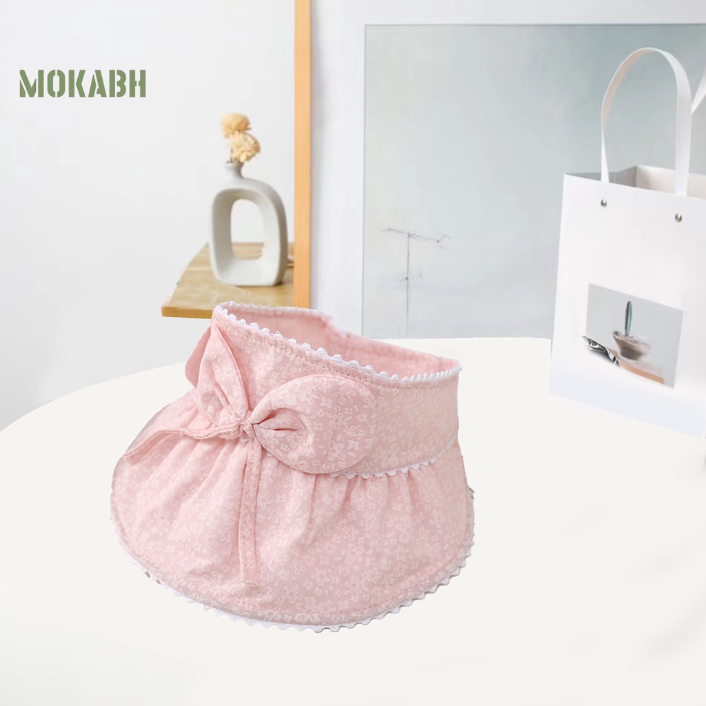 Mũ Vành Tròn Chống Nắng Đính Nơ Dài Vành Dễ Điều Chỉnh Bảo Vệ Khuôn Mặt Cho Bé Gái