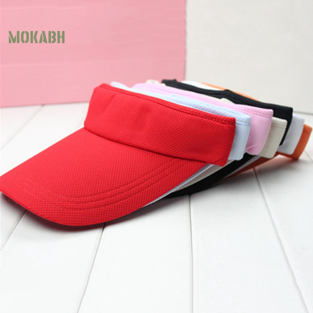 [Mok Abh] Mũ Lưỡi Trai Nửa Đầu Chống Nắng Không Chóp Thời Trang Cho Nam Và Nữ