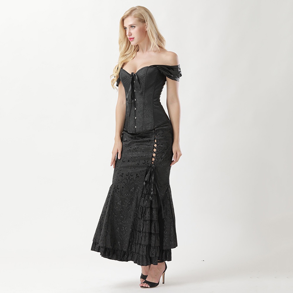 Áo corset Ôm Dáng Định Hình Cơ Thể Tay Ngắn Jacquard