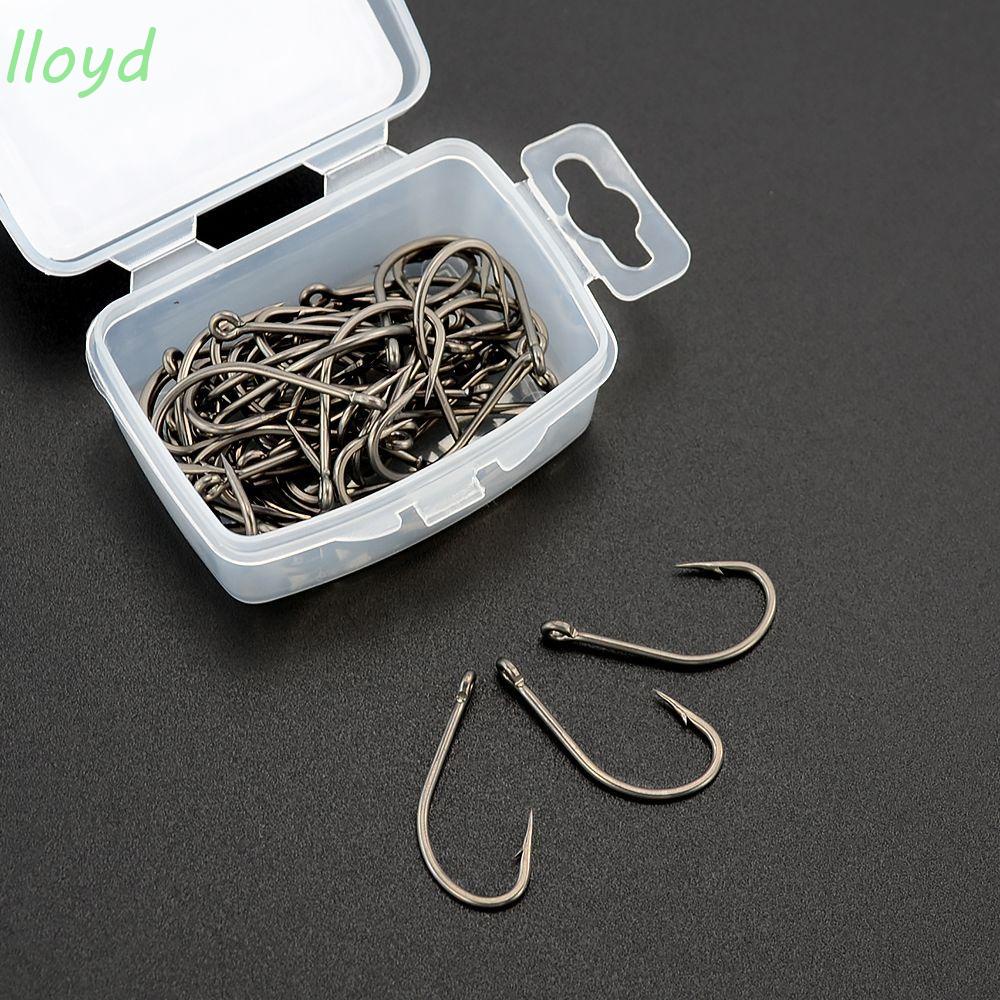 Bộ 50 Móc Câu Cá Bằng Thép Carbon Không Gỉ