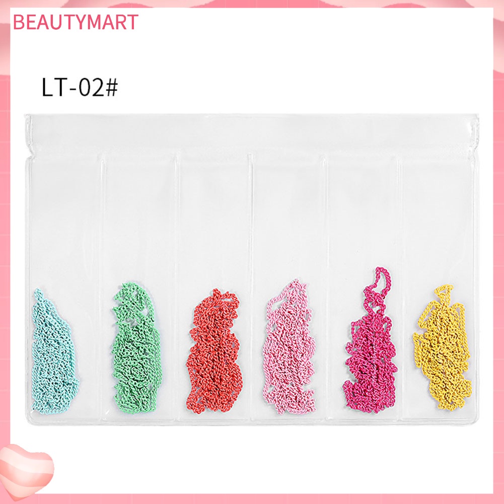 Dây Xích Hợp Kim 3D Nhiều Kích Cỡ Trang Trí Móng Tay Nghệ Thuật DIY