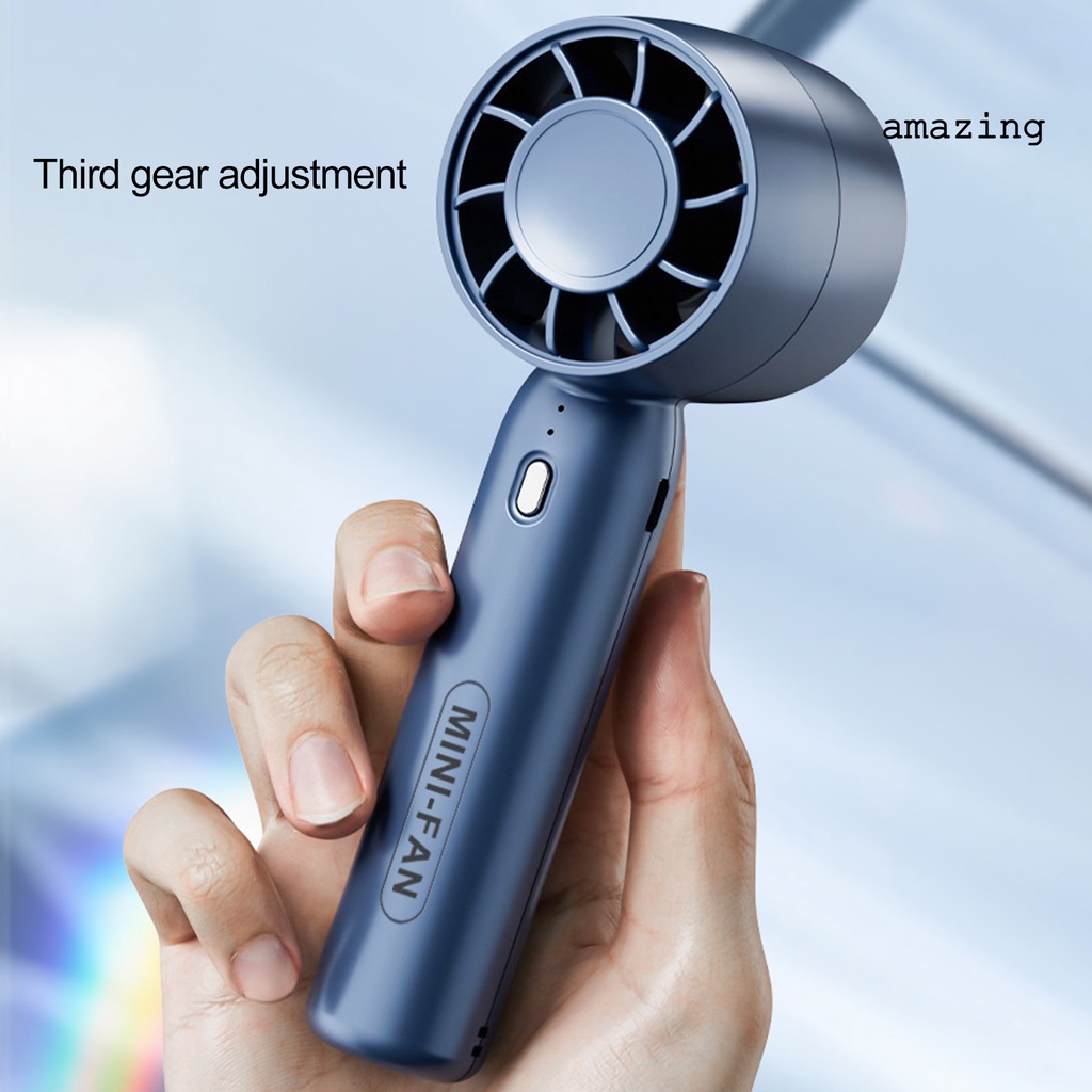 1 Bộ Quạt Cầm Tay 3 Bánh Răng Truyền Động Không Khí Đa Năng Có Đế Có Thể Tháo Rời Dùng Khi Đi Du Lịch