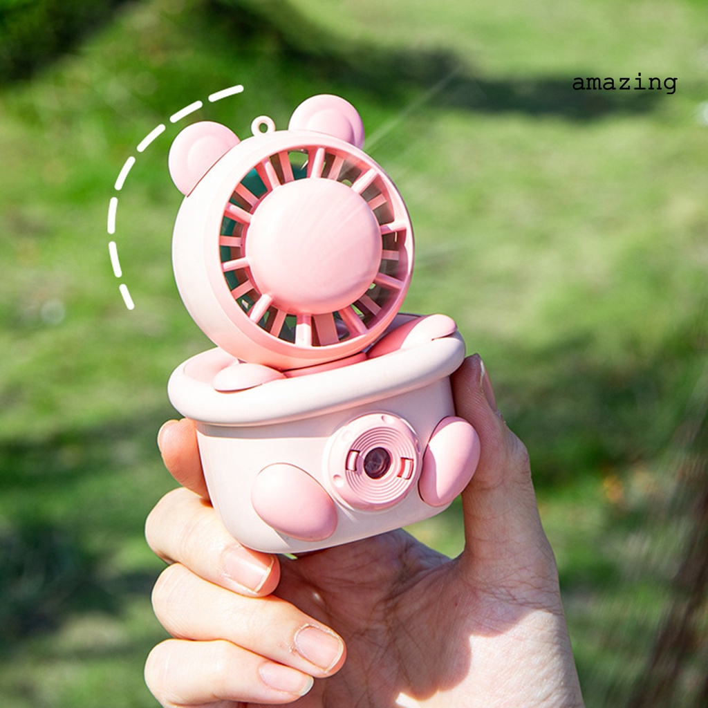 1 Bộ Quạt Cầm Tay Không Dây USB Tự Nhiên Trong Suốt Giúp Tập Trung Và An Toàn