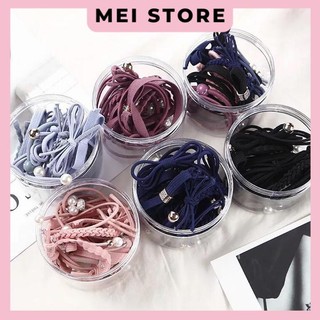Hộp 12 dây cột tóc Hàn Quốc