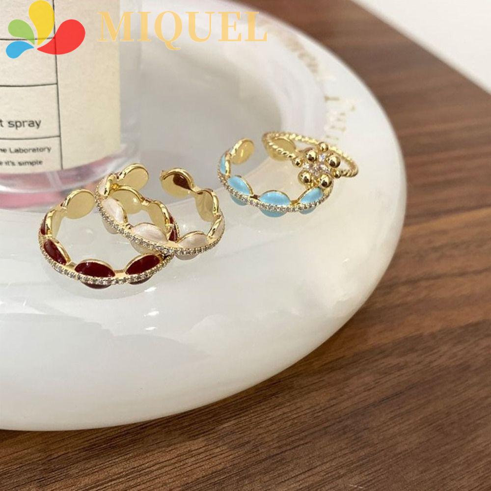 Nhẫn Hở Kiểu Dáng Đơn Giản Phong Cách Retro Hàn Quốc Dành Cho Cặp Đôi