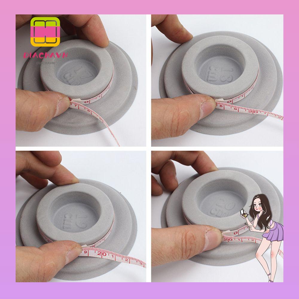 Khay Tròn Xỏ Hạt Làm Trang Sức Thủ Công Màu Xám