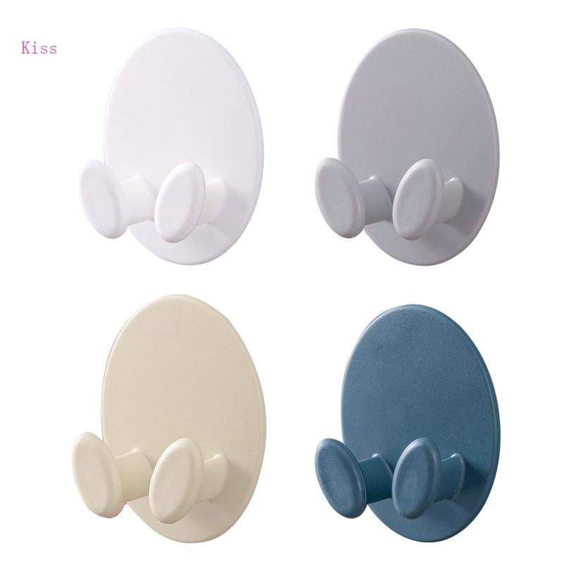 Bộ 2 Móc Nhựa Dán Tường Treo Bàn Chải Đánh Răng / Ổ Cắm Điện Tiện Dụng