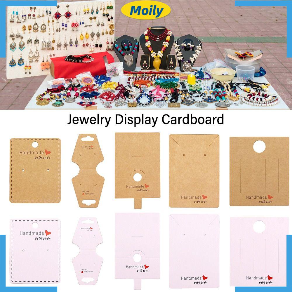 Set 100 Thẻ Giấy Kraft Trưng Bày Trang Sức